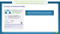 Cómo programar las alarmas de tu factura para que lleguen a tu e-mail o celular