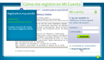 Cómo me registro en Mi Cuenta